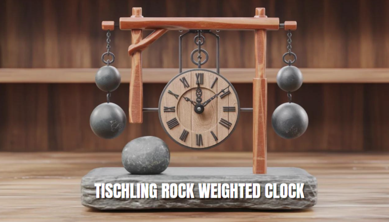 Tischling Rock Weighted Clock