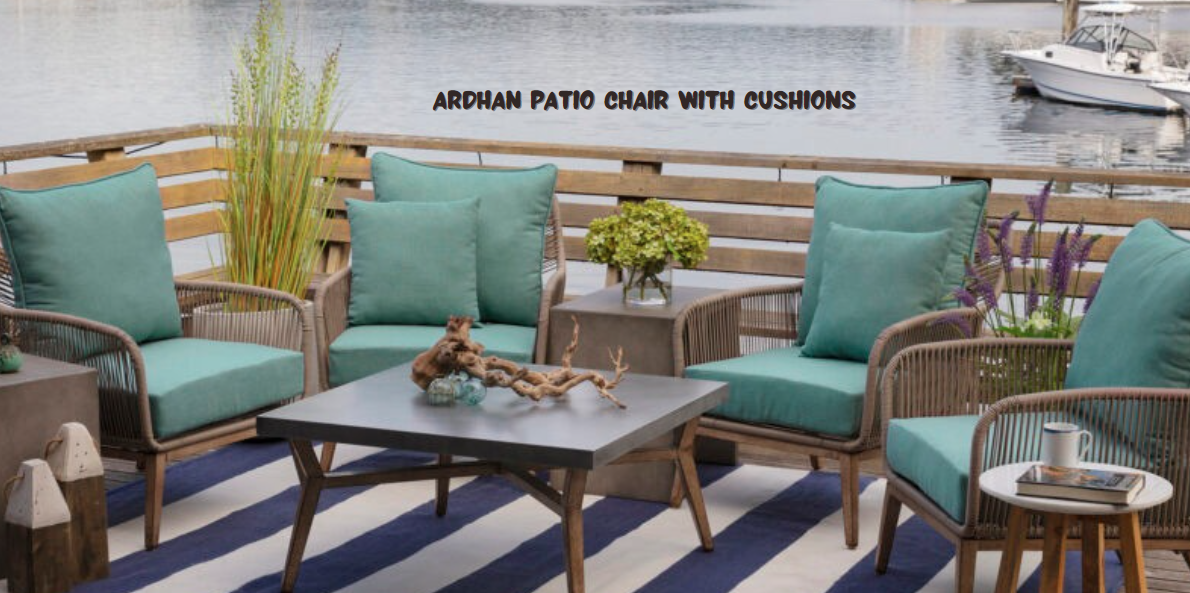 ardhan patio chair with cushions